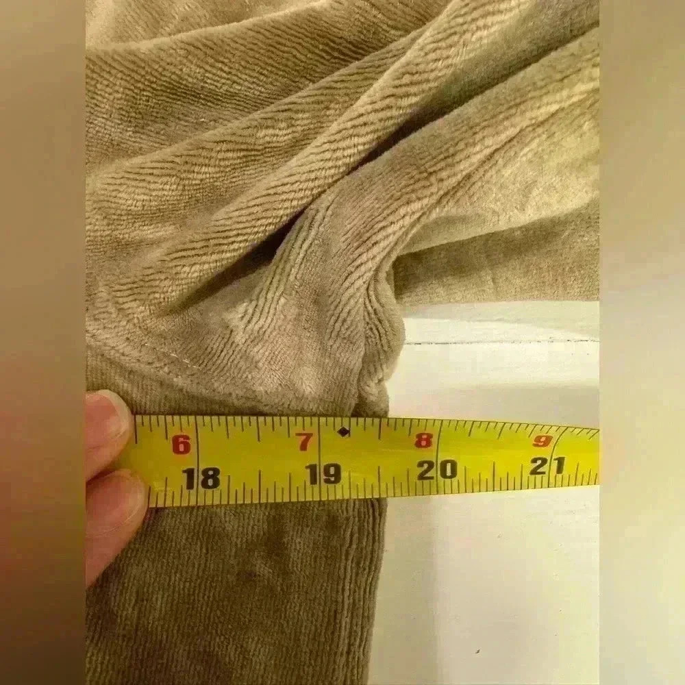 Onque Casuals women’s zip up hooded velvet beige sweatshirt vintage size small - Picture 13 of 15